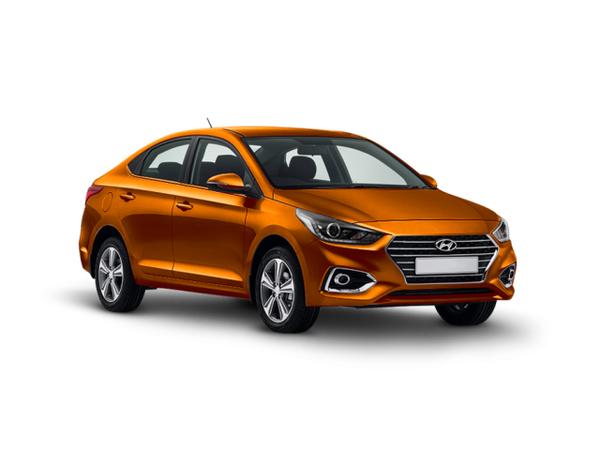 Hyundai Solaris Sunset Orange