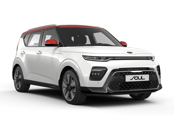 KIA Soul Новый Clear White / Inferno Red